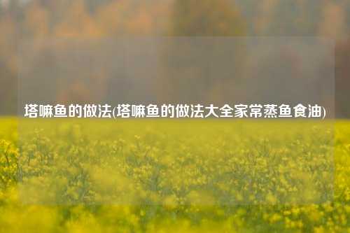 塔嘛鱼的做法(塔嘛鱼的做法大全家常蒸鱼食油)